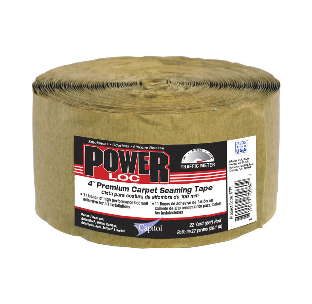 Capitol® PowerLoc 4" x 66' Premium Hot Melt Carpet Seaming Tape