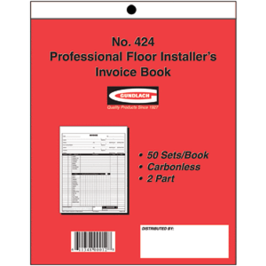 Pro Installer's Invoice Book No. 424