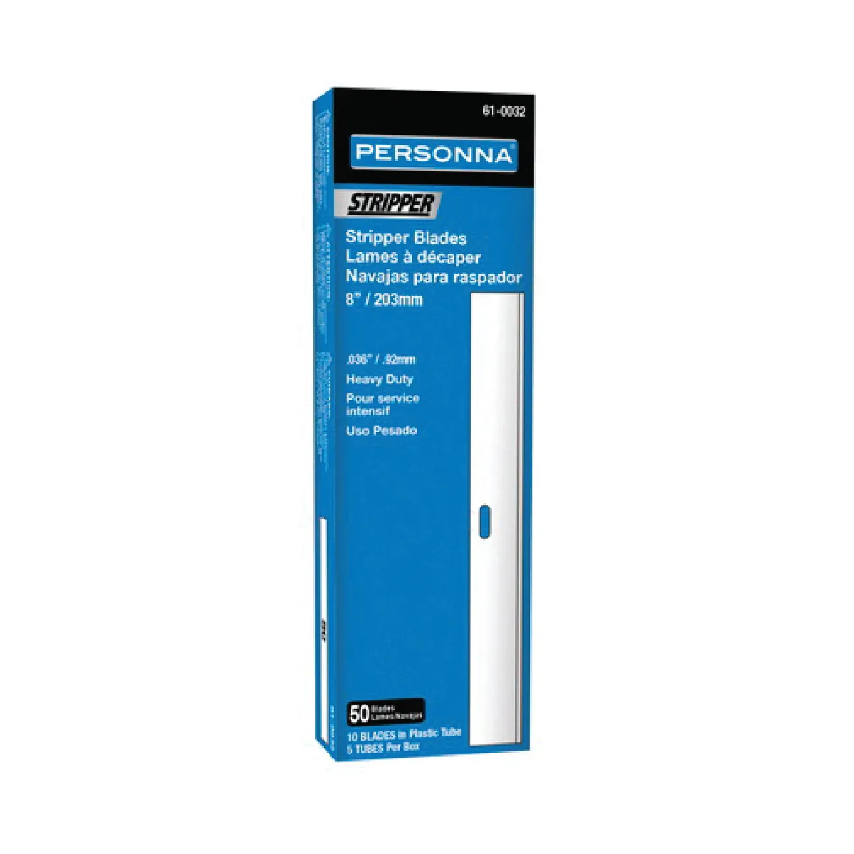 Personna 61-0032 8″ Heavy Duty Scraper Blades (10/Pack)