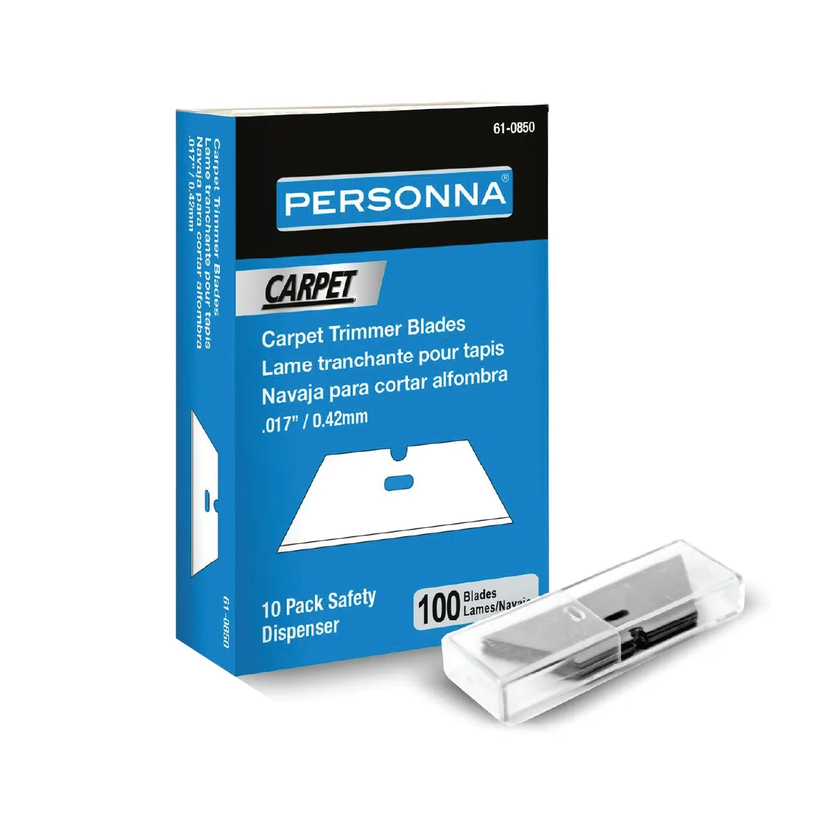 Personna 61-0850 .017″ Carpet Trimmer Blades (100/pack)